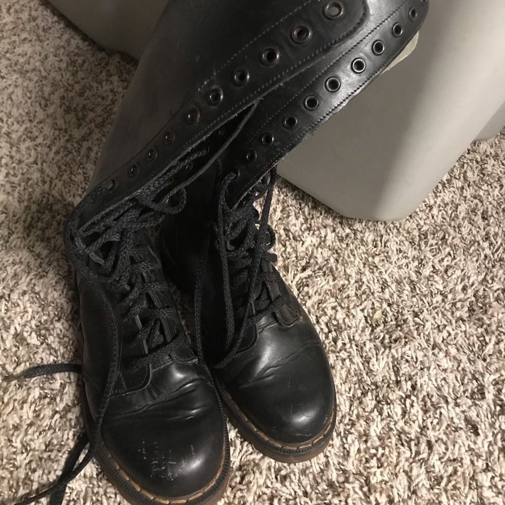 Knee high dr martens